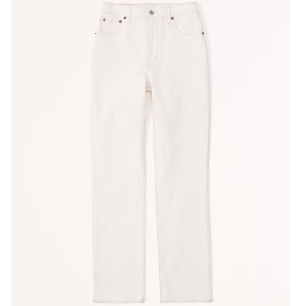 A&F Curve Love 90s Ultra High Rise Straight Jeans - 28 / 6L